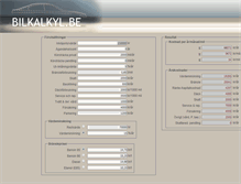 Tablet Screenshot of bilkalkyl.be